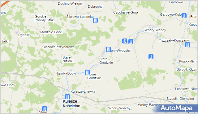 mapa Stare Grodzkie, Stare Grodzkie na mapie Targeo