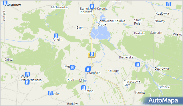 mapa Starościn-Kolonia, Starościn-Kolonia na mapie Targeo