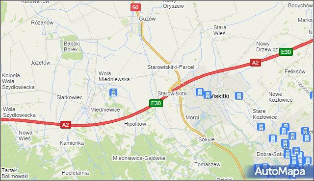 mapa Starowiskitki, Starowiskitki na mapie Targeo