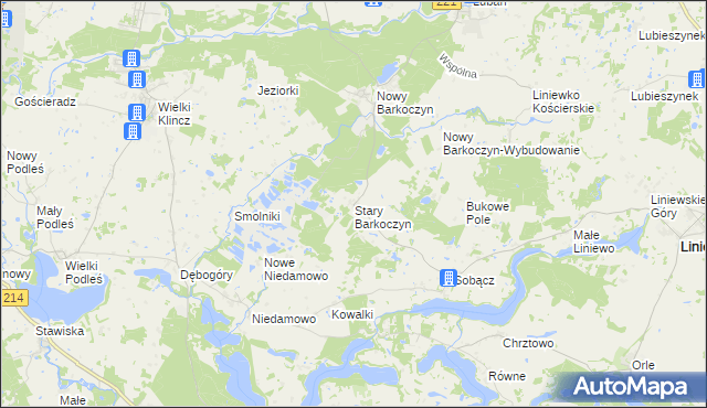 mapa Stary Barkoczyn, Stary Barkoczyn na mapie Targeo