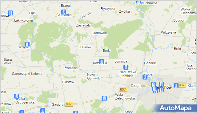 mapa Stary Goniwilk, Stary Goniwilk na mapie Targeo