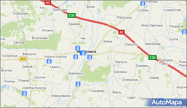 mapa Stary Gostków, Stary Gostków na mapie Targeo