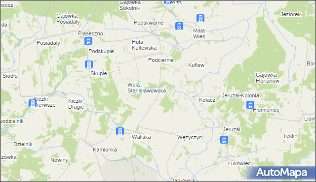 mapa Stawek gmina Latowicz, Stawek gmina Latowicz na mapie Targeo