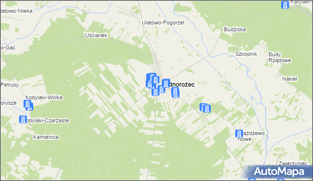 mapa Stegna gmina Jednorożec, Stegna gmina Jednorożec na mapie Targeo