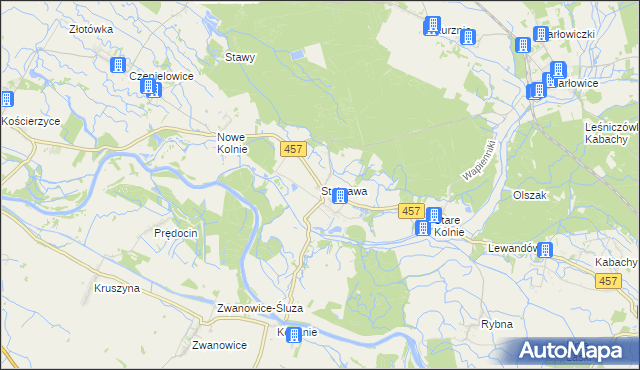 mapa Stobrawa, Stobrawa na mapie Targeo