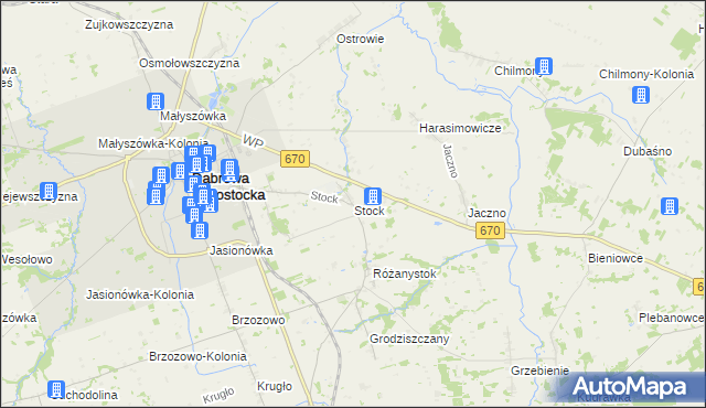 mapa Stock, Stock na mapie Targeo