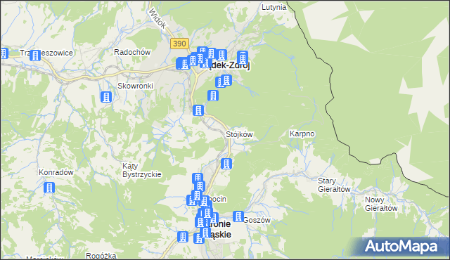 mapa Stójków, Stójków na mapie Targeo