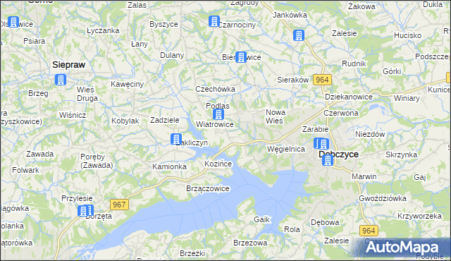 mapa Stojowice, Stojowice na mapie Targeo