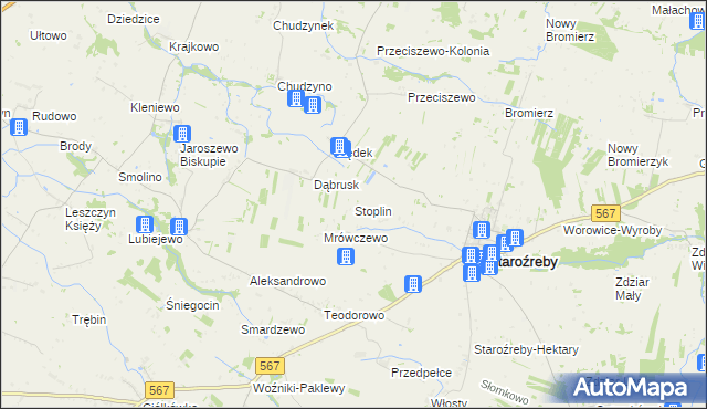 mapa Stoplin, Stoplin na mapie Targeo
