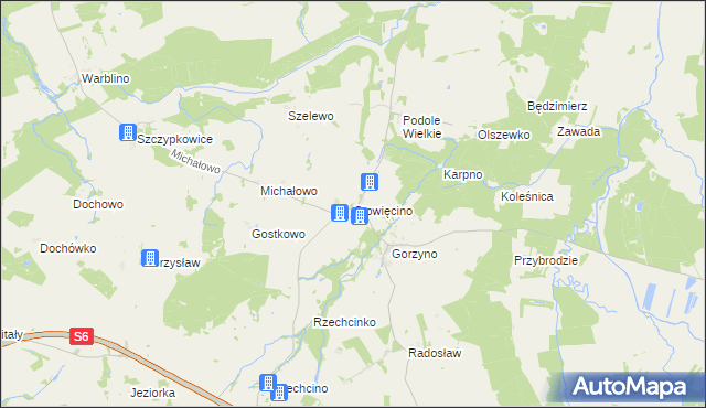 mapa Stowięcino, Stowięcino na mapie Targeo