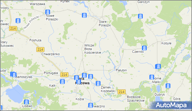 mapa Strzelki, Strzelki na mapie Targeo