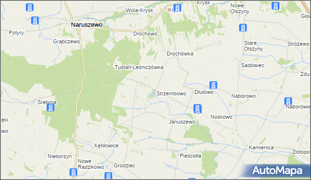 mapa Strzembowo, Strzembowo na mapie Targeo