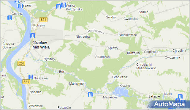 mapa Studnisko, Studnisko na mapie Targeo