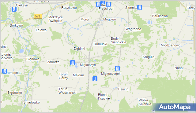 mapa Studzianki gmina Nasielsk, Studzianki gmina Nasielsk na mapie Targeo