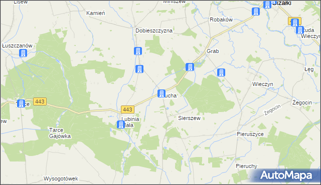 mapa Sucha gmina Żerków, Sucha gmina Żerków na mapie Targeo