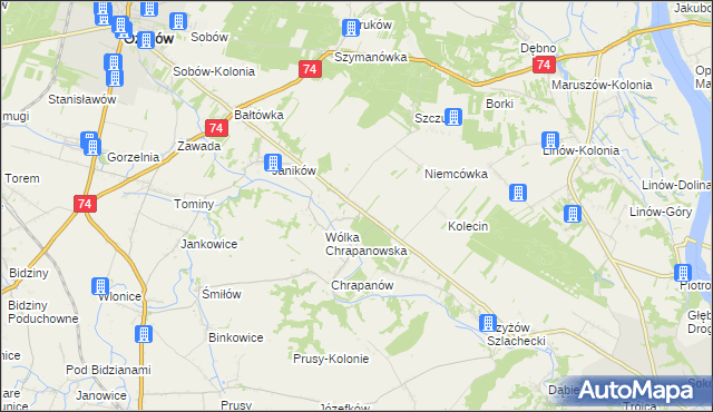 mapa Suchodółka, Suchodółka na mapie Targeo