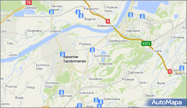 mapa Suchorzów, Suchorzów na mapie Targeo