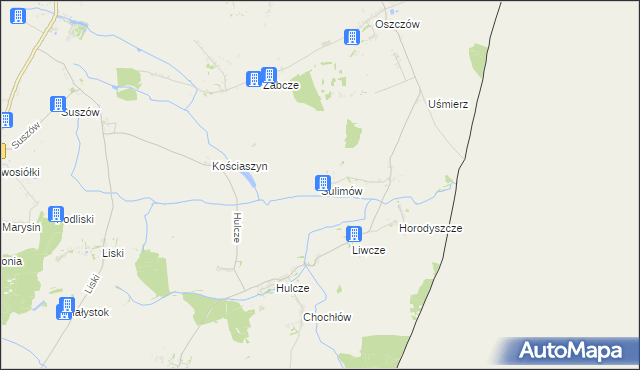 mapa Sulimów gmina Dołhobyczów, Sulimów gmina Dołhobyczów na mapie Targeo