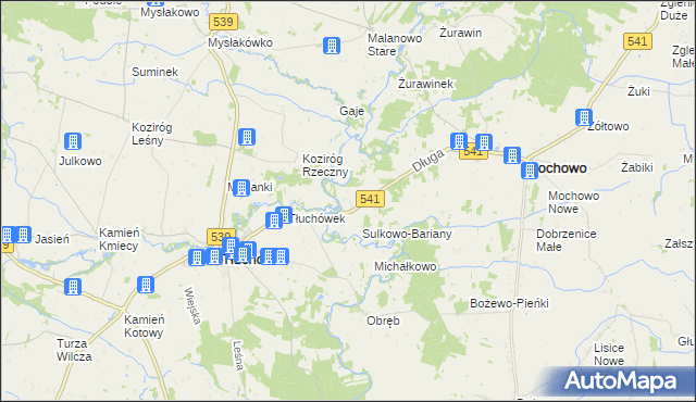 mapa Sulkowo Rzeczne, Sulkowo Rzeczne na mapie Targeo