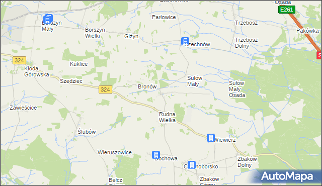 mapa Sułów Wielki, Sułów Wielki na mapie Targeo