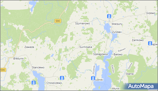 mapa Surmówka, Surmówka na mapie Targeo