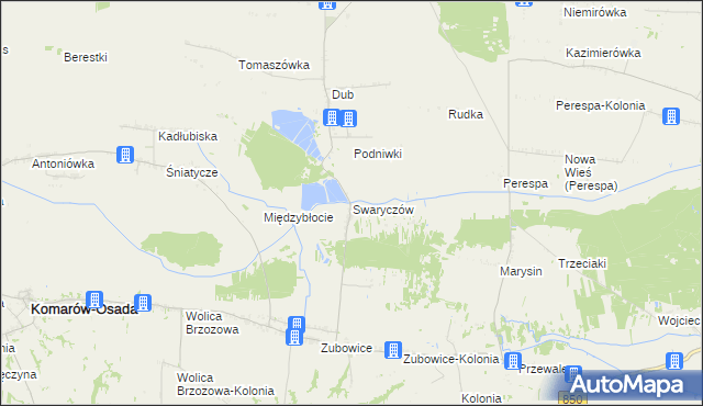 mapa Swaryczów, Swaryczów na mapie Targeo