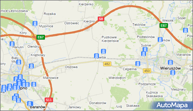 mapa Świba, Świba na mapie Targeo