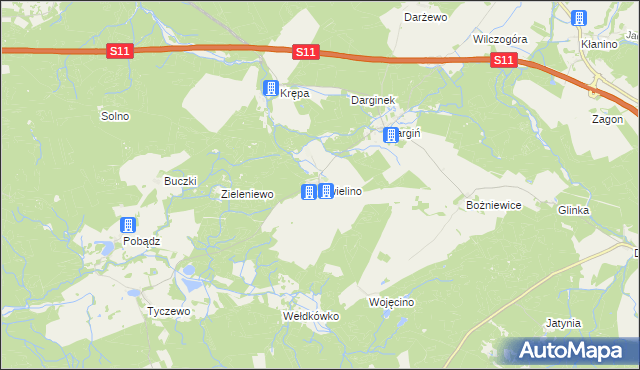 mapa Świelino, Świelino na mapie Targeo