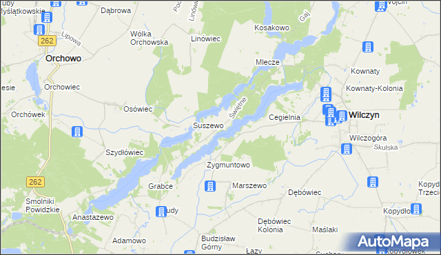 mapa Świętne, Świętne na mapie Targeo