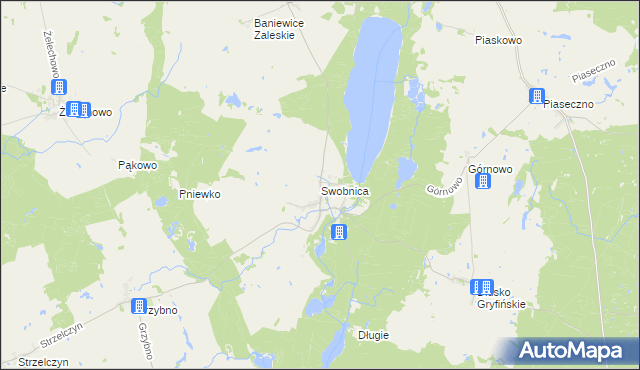 mapa Swobnica, Swobnica na mapie Targeo