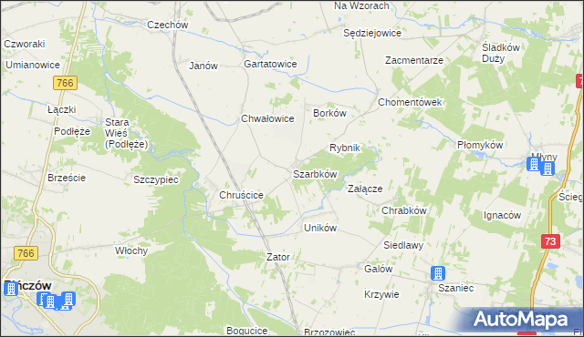 mapa Szarbków, Szarbków na mapie Targeo