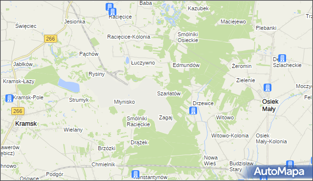 mapa Szarłatów, Szarłatów na mapie Targeo