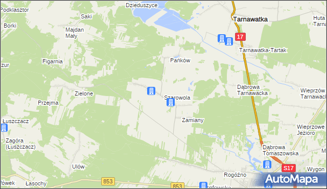 mapa Szarowola, Szarowola na mapie Targeo