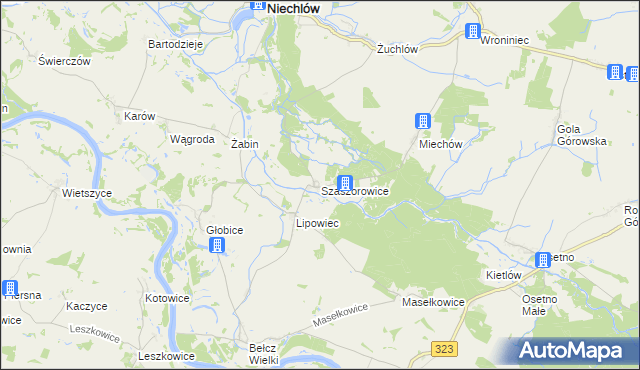 mapa Szaszorowice, Szaszorowice na mapie Targeo