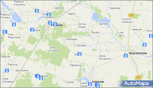 mapa Szczałb, Szczałb na mapie Targeo