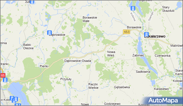mapa Szczecinki, Szczecinki na mapie Targeo