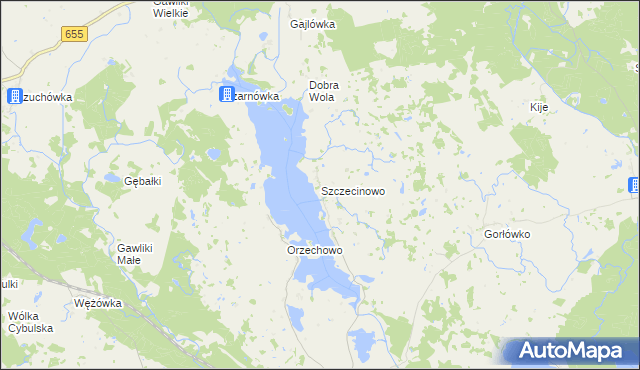 mapa Szczecinowo, Szczecinowo na mapie Targeo