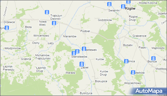 mapa Szetlewek, Szetlewek na mapie Targeo