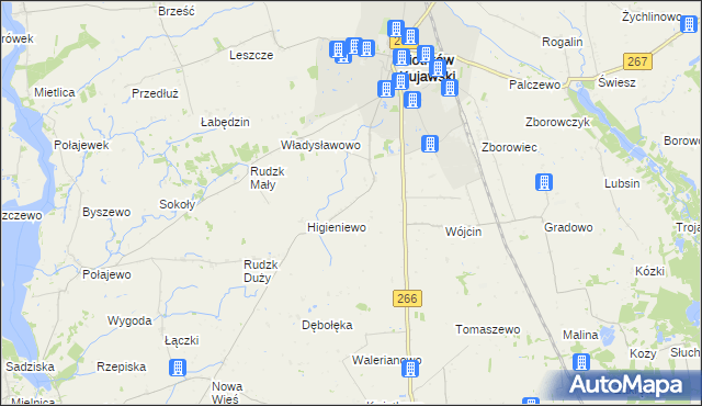 mapa Szewce gmina Piotrków Kujawski, Szewce gmina Piotrków Kujawski na mapie Targeo