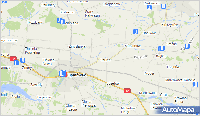 mapa Szulec, Szulec na mapie Targeo