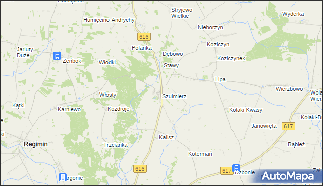 mapa Szulmierz, Szulmierz na mapie Targeo