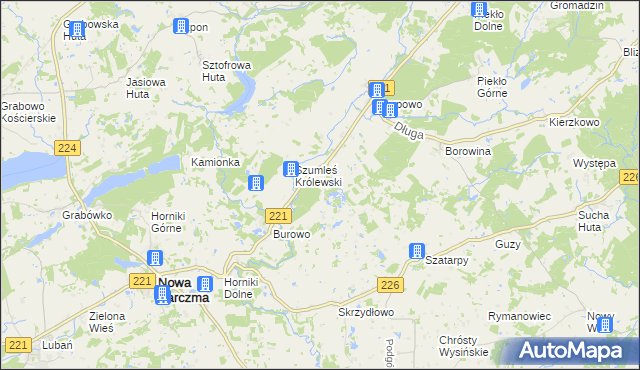 mapa Szumleś Szlachecki, Szumleś Szlachecki na mapie Targeo