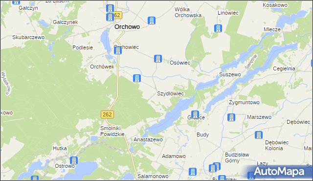 mapa Szydłówiec, Szydłówiec na mapie Targeo