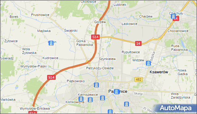 mapa Szynkielew, Szynkielew na mapie Targeo