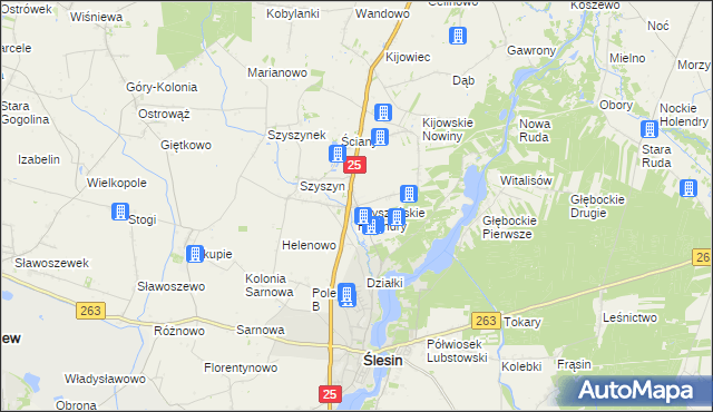 mapa Szyszyńskie Holendry, Szyszyńskie Holendry na mapie Targeo