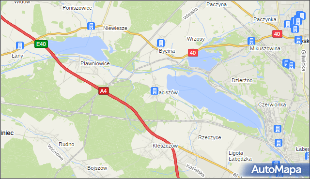 mapa Taciszów, Taciszów na mapie Targeo