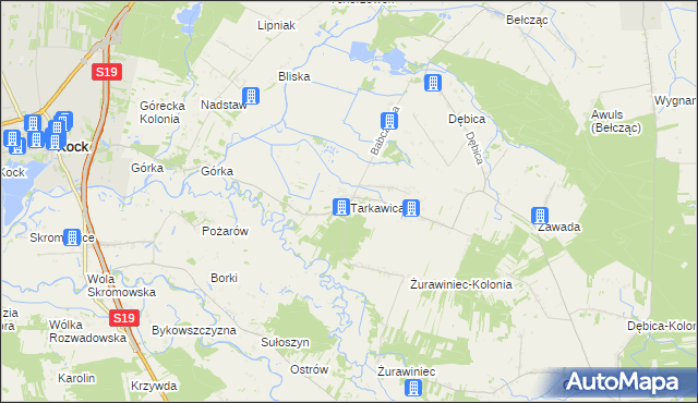mapa Tarkawica, Tarkawica na mapie Targeo