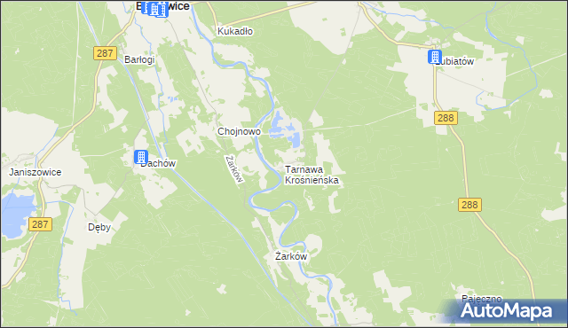 mapa Tarnawa Krośnieńska, Tarnawa Krośnieńska na mapie Targeo