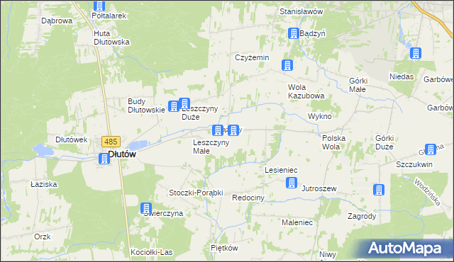 mapa Tążewy, Tążewy na mapie Targeo