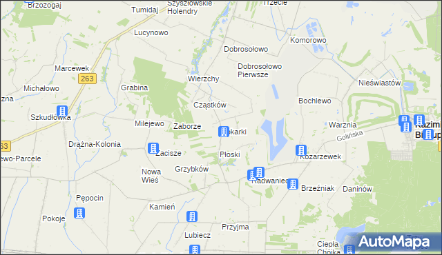 mapa Tokarki, Tokarki na mapie Targeo